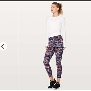 Lululemon" Train Times-7/8 Pant *25" Hinshu Alpine White-Multi Black...